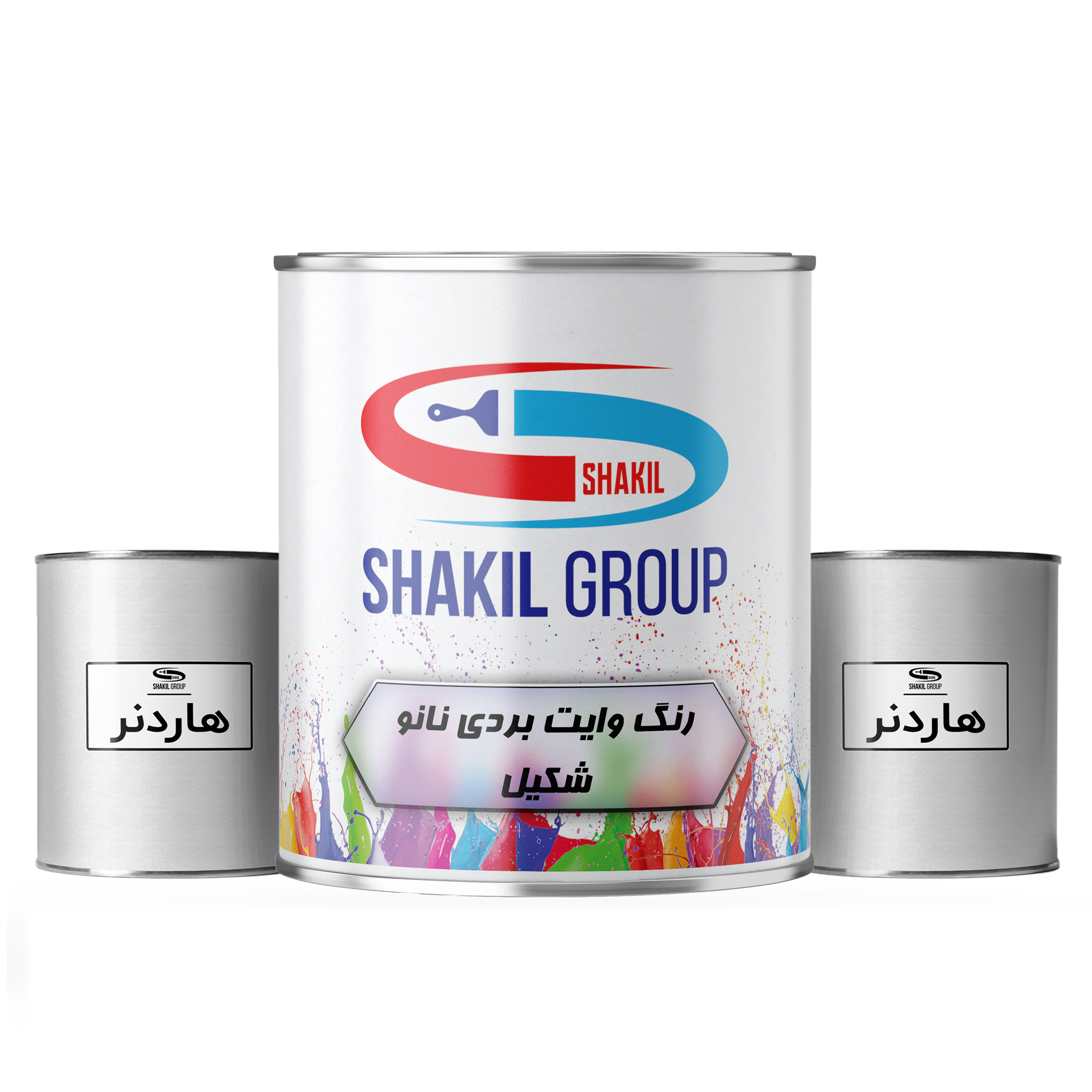 رنگ وایت بردی سفید شکیل مدل W1 وزن 14 کیلوگرم به همراه هاردنر