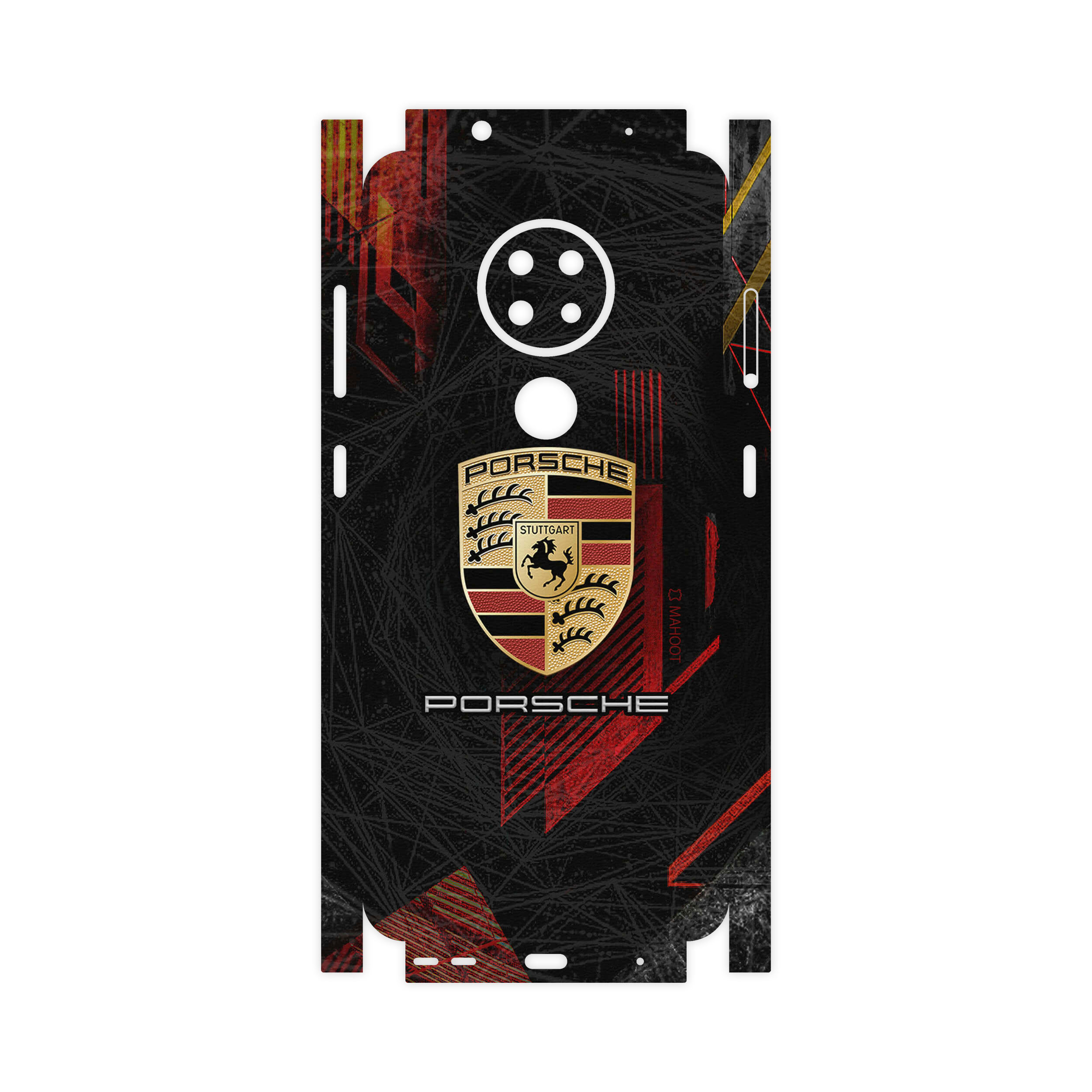 برچسب پوششی ماهوت مدل Porsche-FullSkin مناسب برای گوشی موبایل نوکیا 6.2