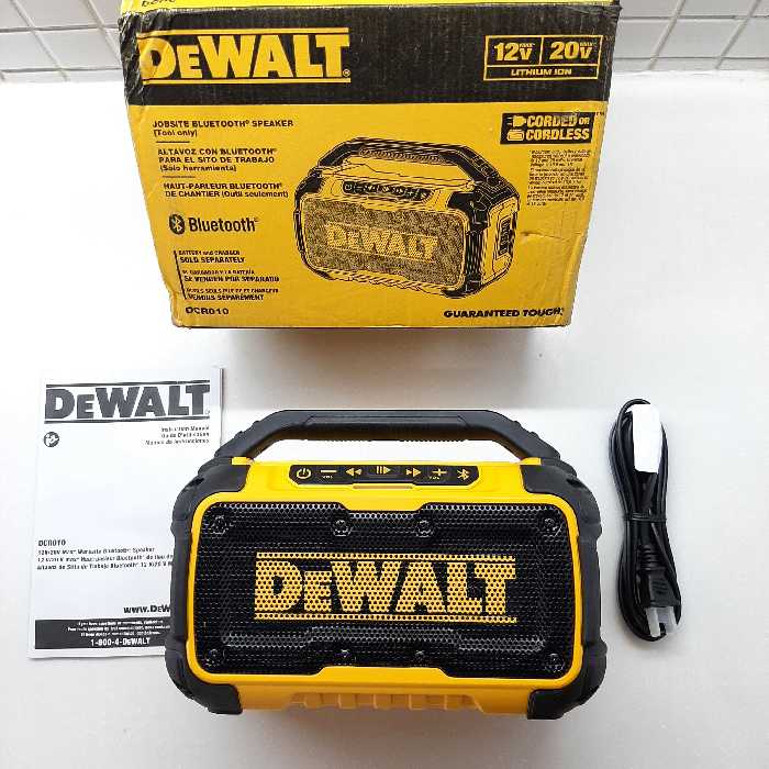 اسپیکر  بلوتوثی دیوالت بدون باتری و شارژر