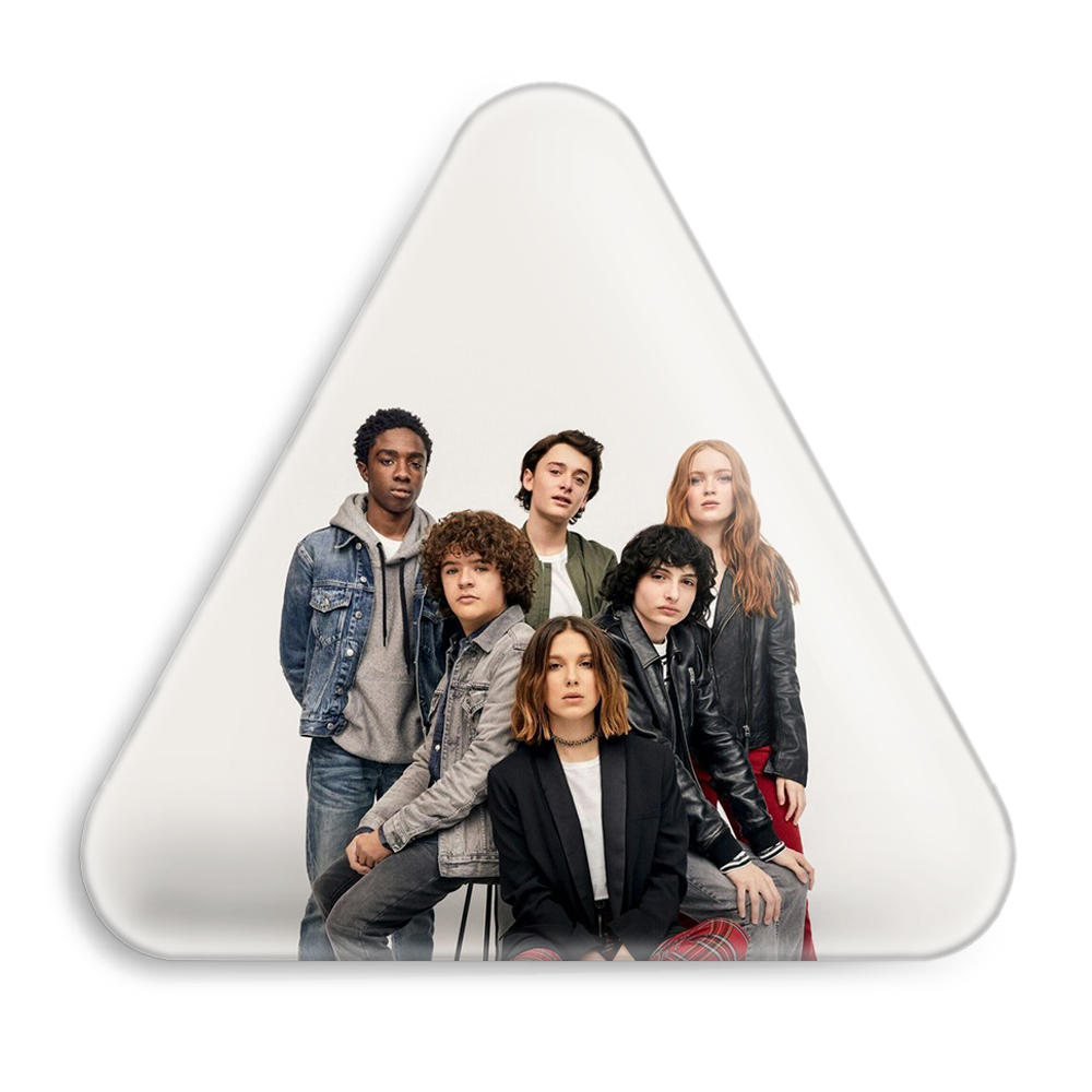 پیکسل خندالو طرح استرینجر تینگز Squid Game مدل مثلثی کد 10843