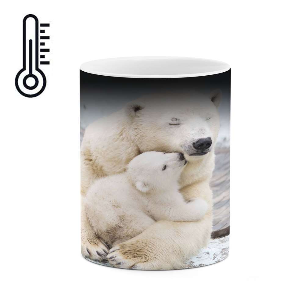 ماگ حرارتی طرح خرس قطبی  مدل mgph10943