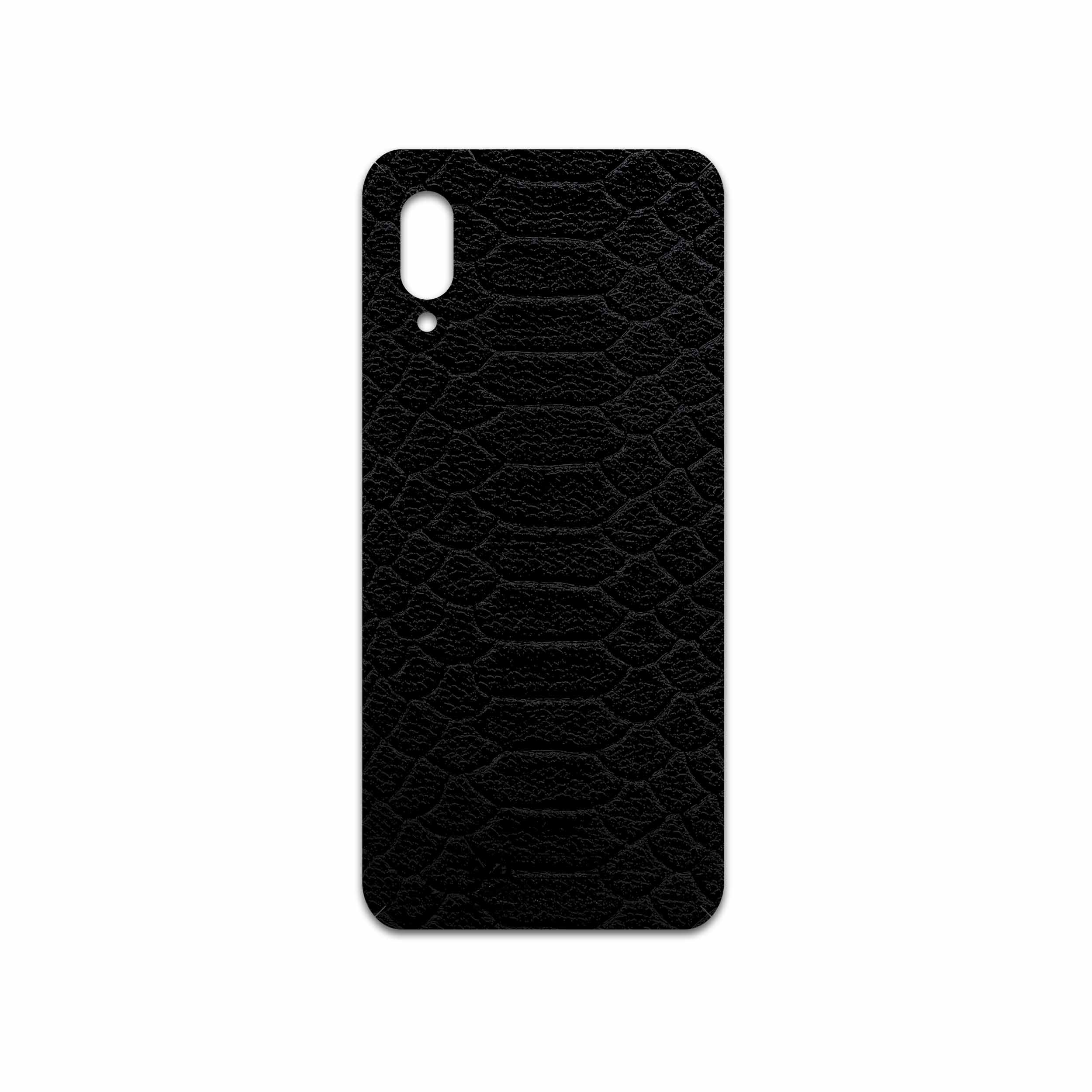 برچسب پوششی ماهوت مدل Black-Snake-Leather مناسب برای گوشی موبایل سامسونگ Galaxy M02