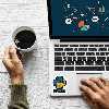 استیکر لپ تاپ لولو طرح پایتون برنامه نویسی کد 406