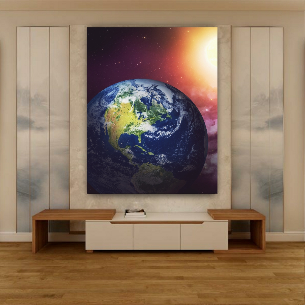 تابلو بوم طرح سیاره و کهکشان مدل SDB319