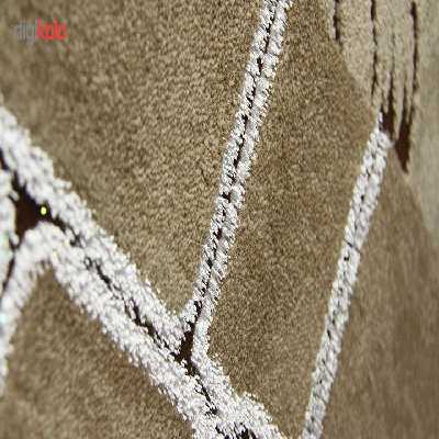 فرش ماشینی زمرد مشهد طرح 1705 زمینه قهوه ای