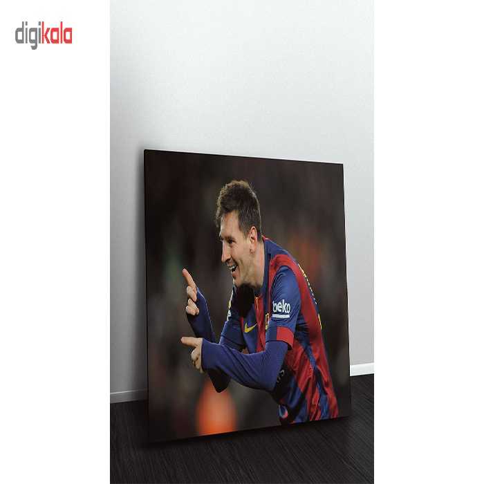 تابلو شاسی ونسونی طرح Messi Dancing سایز 30x40 سانتی متر