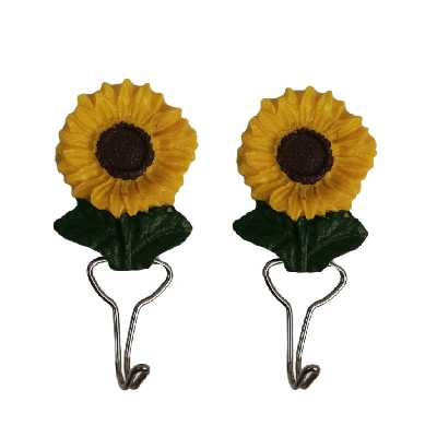 آویز حوله مدل گل آفتاب گردان کد Fe-12 بسته ۲ عددی 