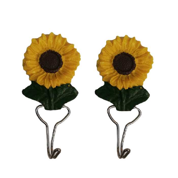 آویز حوله مدل گل آفتاب گردان کد Fe-12 بسته ۲ عددی 