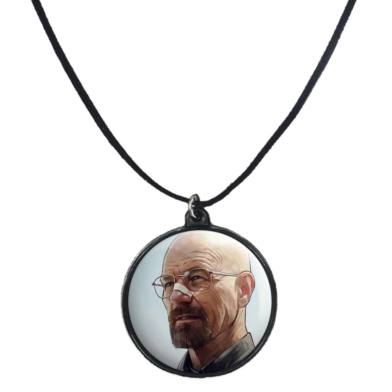 گردنبند پرمانه طرح بریکینگ بد کد pmb.7564 مدل دو طرفه