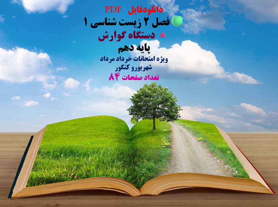 فصل 2 زیست شناسی 1  دستگاه گوارش  پایه دهم