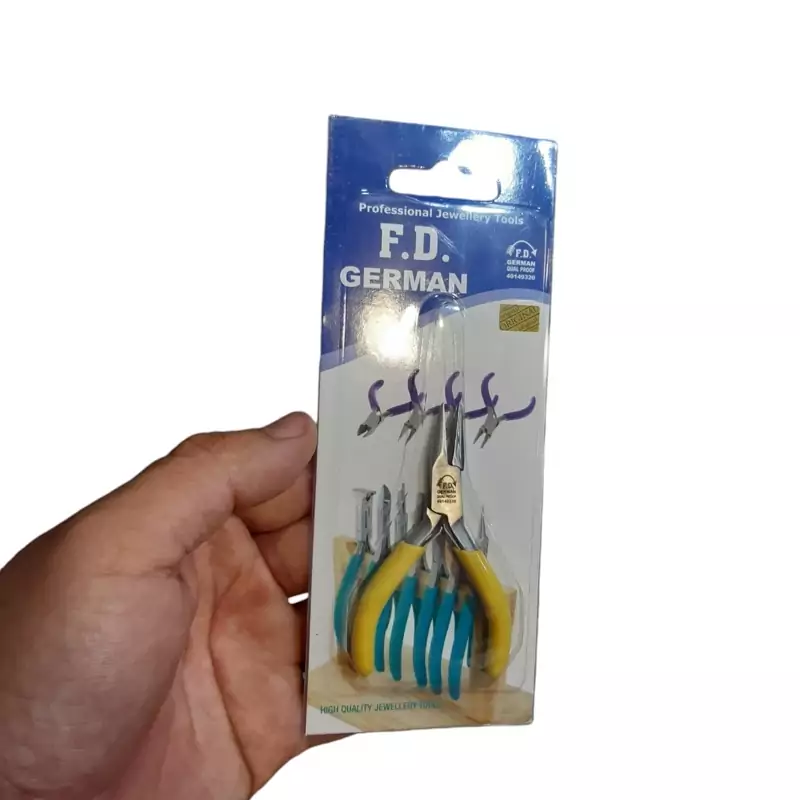 انبر دمباریک مینیاتوری زرگری سایز 3 اینچ