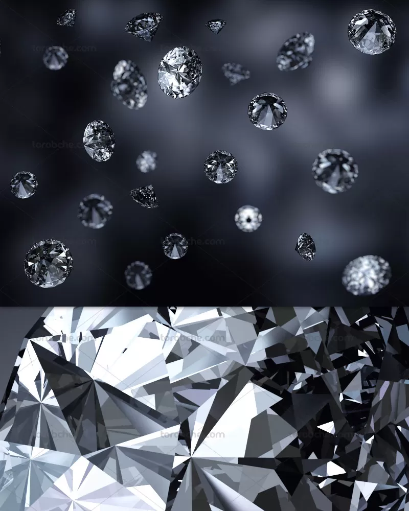 عکس پس زمینه الماس های معلق | گرافیک با طعم تربچه