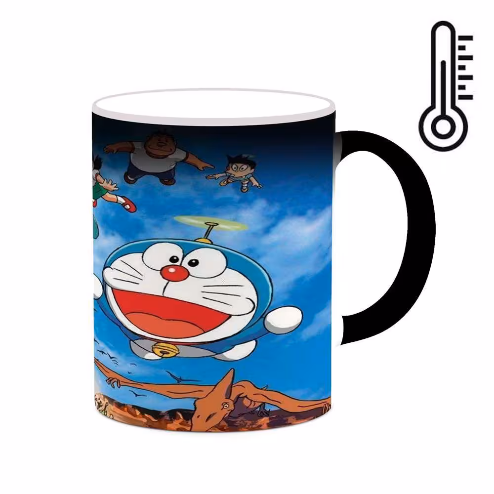 ماگ حرارتی کاکتی طرح کارتون Doraemon مدل mgh22530