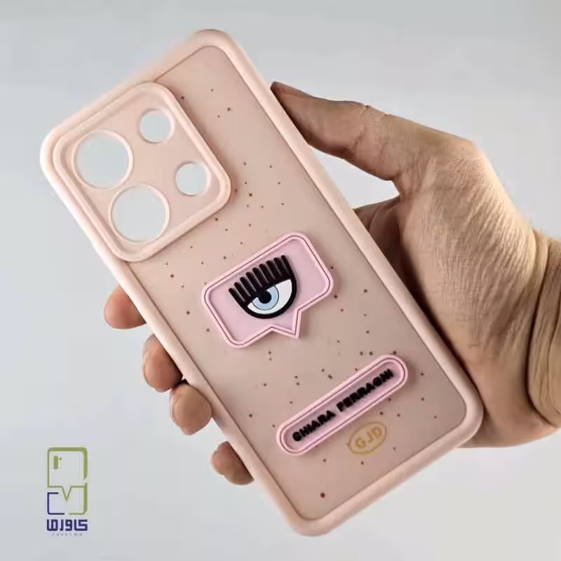قاب گوشی ردمی نوت 13 دخترانه | چشم صورتی فانتزی | Note 13 4G
