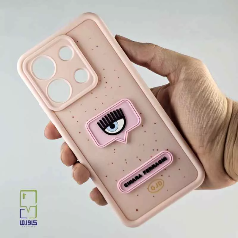 قاب گوشی ردمی نوت 13 دخترانه | چشم صورتی فانتزی | Note 13 4G