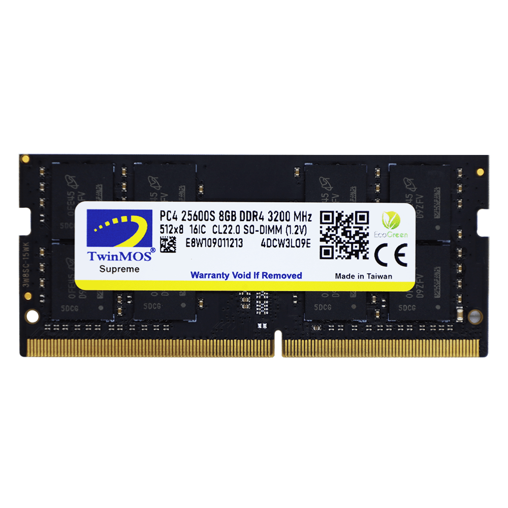 رم لپ تاپ توین موس 8 گیگابایت DDR4 با فرکانس 3200 مگاهرتز