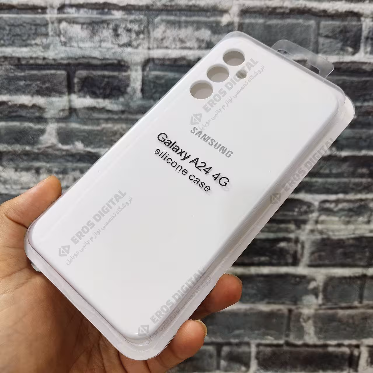 قاب سیلیکونی Samsung Galaxy A24 (سیلیکون اصل) - سفید