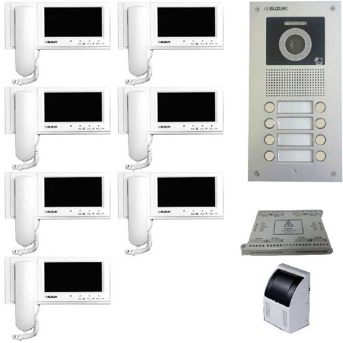  درب بازکن تصویری سوزوکی مدل 7257v مجموعه 8 عددی
