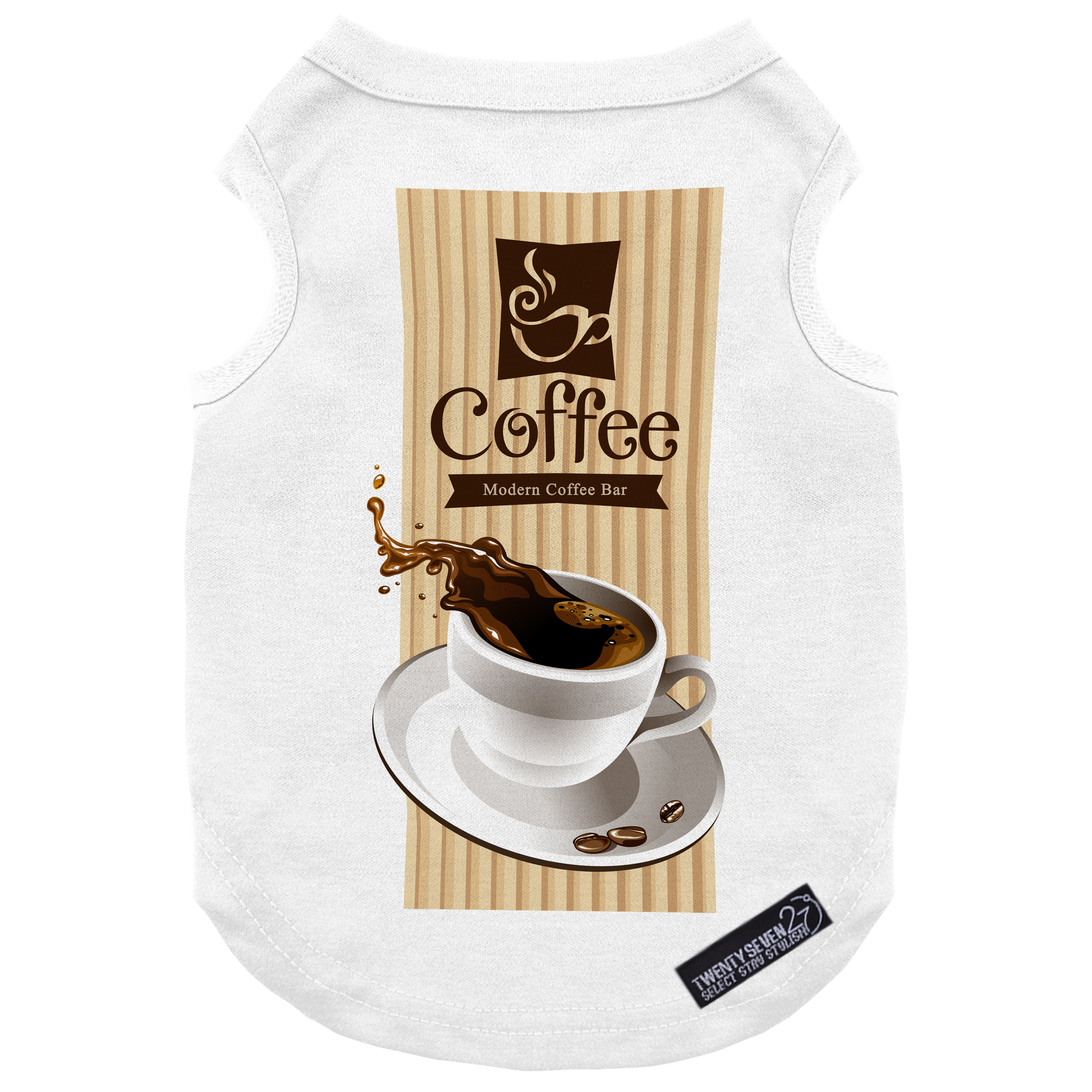 لباس سگ و گربه 5 طرح Modern Coffee Bar کد MH889 سایز L
