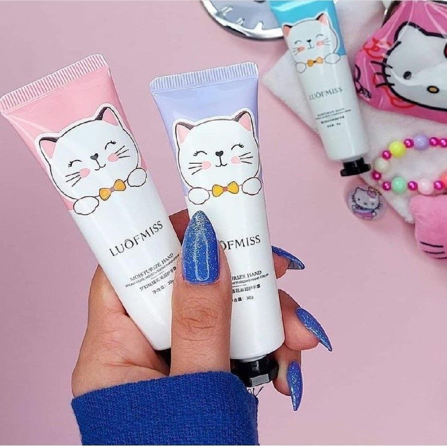 پک 5 تایی کرم دست لوفمیس طرح گربه 30 گرمی 1341