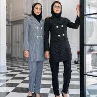 مانتو شلوار زنانه مدل اداری ست دیپلمات کد 452