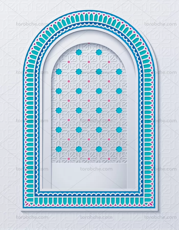 وکتور محراب پنجره ای - گرافیک با طعم تربچه