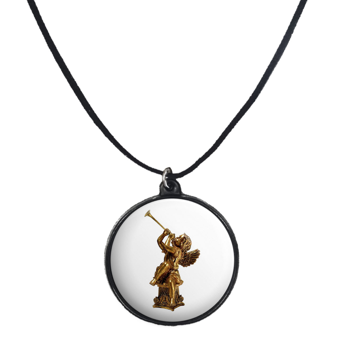 گردنبند پرمانه طرح خدایان و فرشتگان کد pmb.31669 مدل دو طرفه