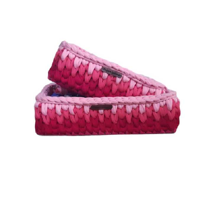  سبد قلاب بافی تریکو کد 37 مجموعه 2 عددی