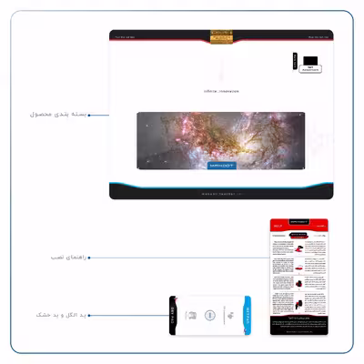 برچسب پوششی ماهوت مدل Universe-by-NASA-5 مناسب برای تبلت اپل iPad Air 2013 A1476