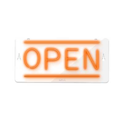 چراغ دیواری نئون دیزاین طرح Open_ORG