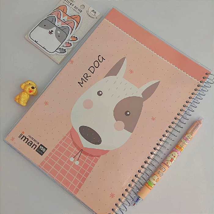 دفترهای 100 برگ باکیفیت برند ایمان 
جلدشون مجلد هستش
سیمی
حاشیه دار
خط داره و رنگ خطوطش آبی و بسیار با کیفیت 