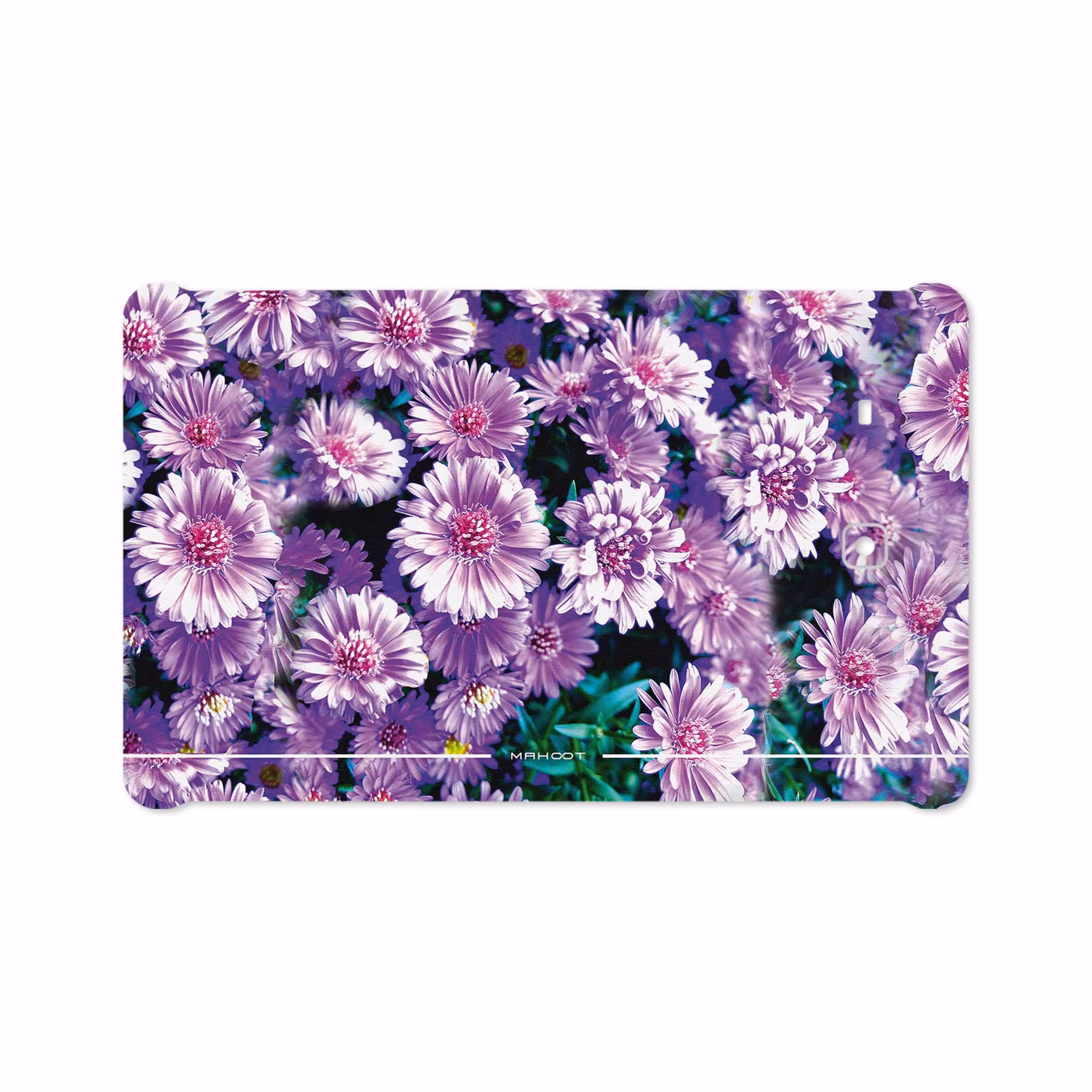 برچسب پوششی ماهوت مدل Purple-Flower مناسب برای تبلت سامسونگ Galaxy Tab E 9.6 2015 T561