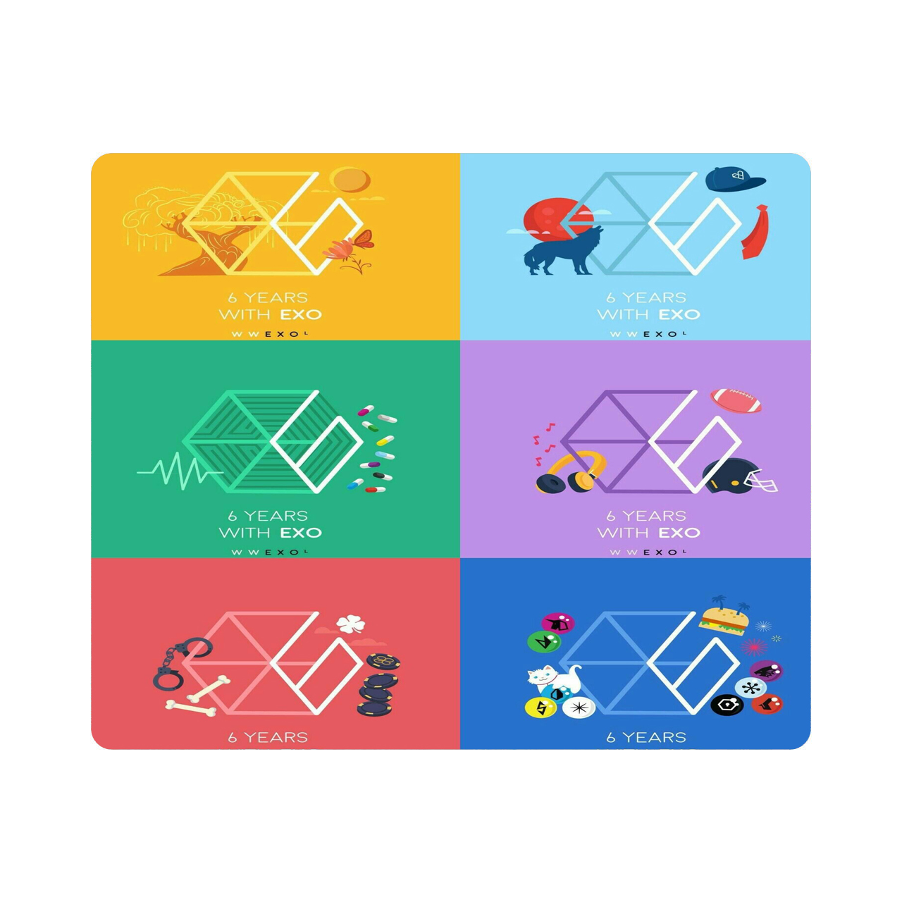 ماوس پد طرح اکسو کد px13