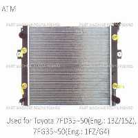 رادیاتور لیفتراک تویوتا مدل Toyota 7FD35~50(Eng.: 13Z/15Z), 7FG35~50 Eng.: 1FZ/G4