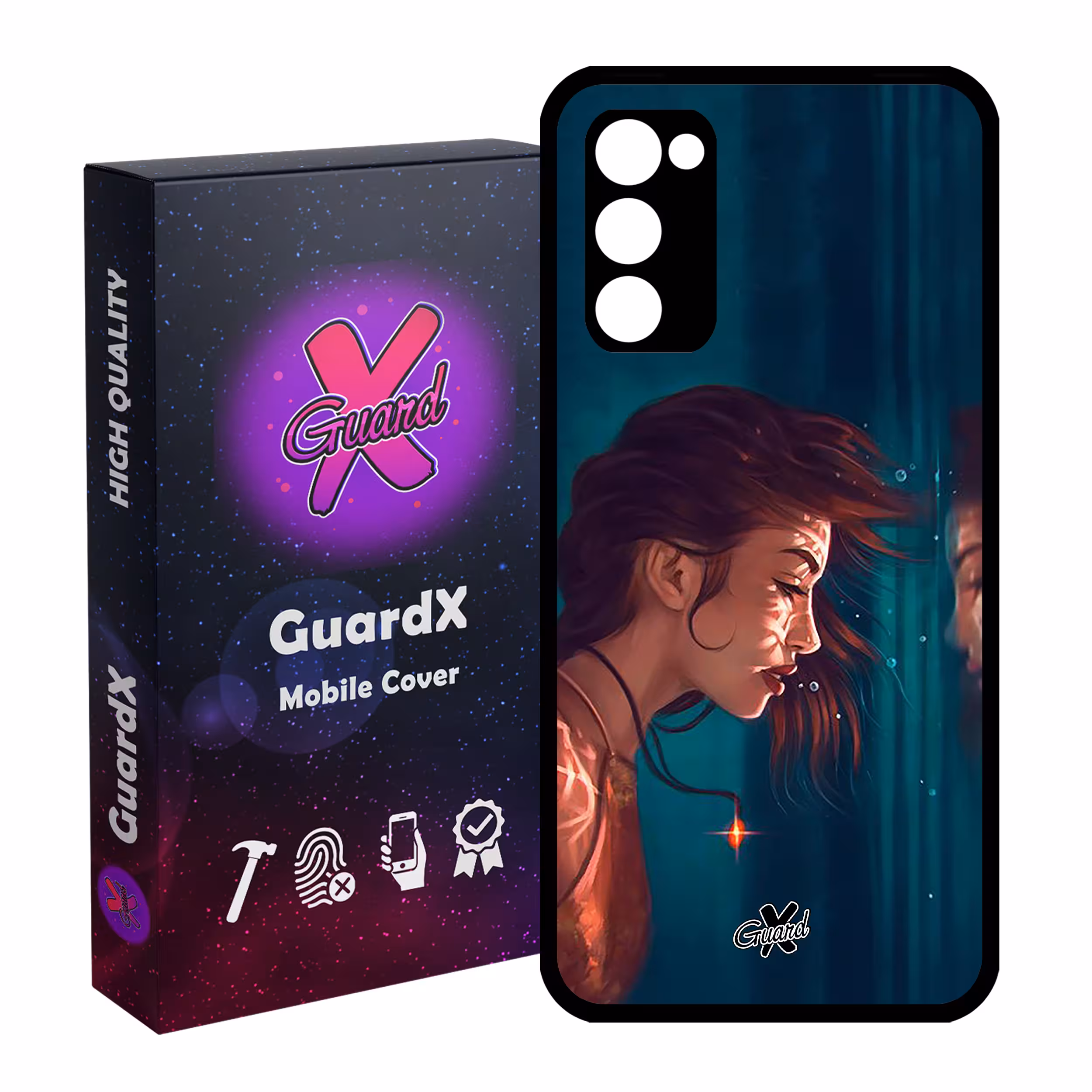 کاور گارد ایکس طرح دختر مدل Glass10371 مناسب برای گوشی موبایل سامسونگ Galaxy S20 FE