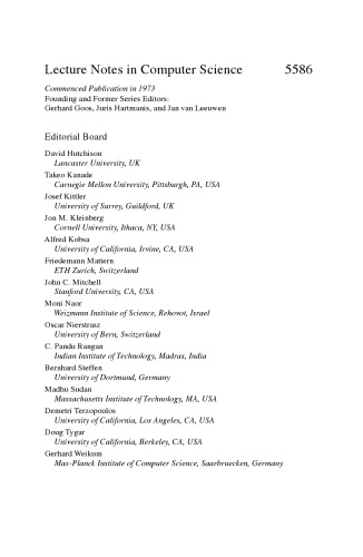 خرید و دانلود نسخه کامل کتاب Autonomic and Trusted Computing: 6th International Conference, ATC 2009 Brisbane, Australia, July 7-9, 2009 Proceedings