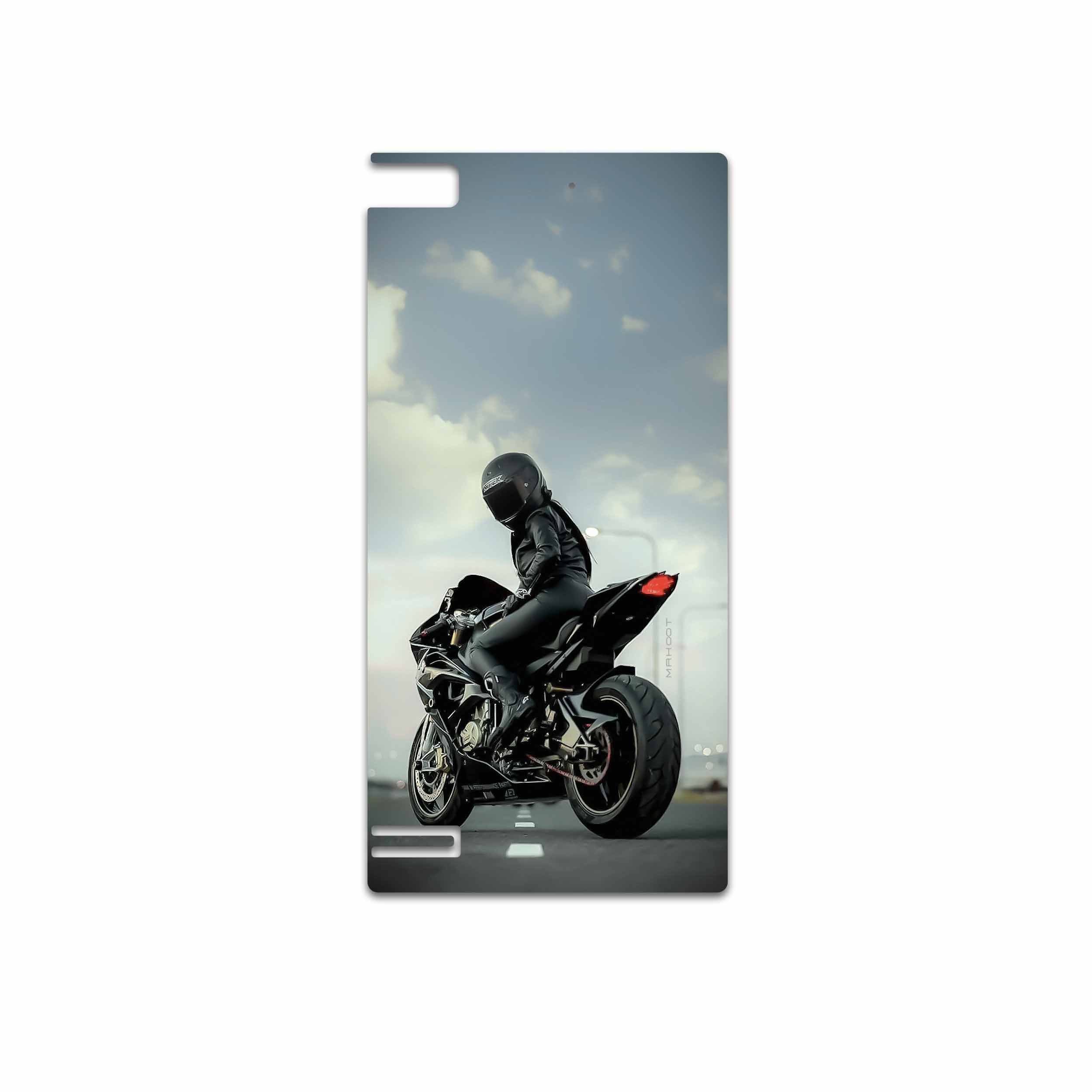 برچسب پوششی ماهوت مدل Motorcycling مناسب برای گوشی موبایل بلک بری Z3