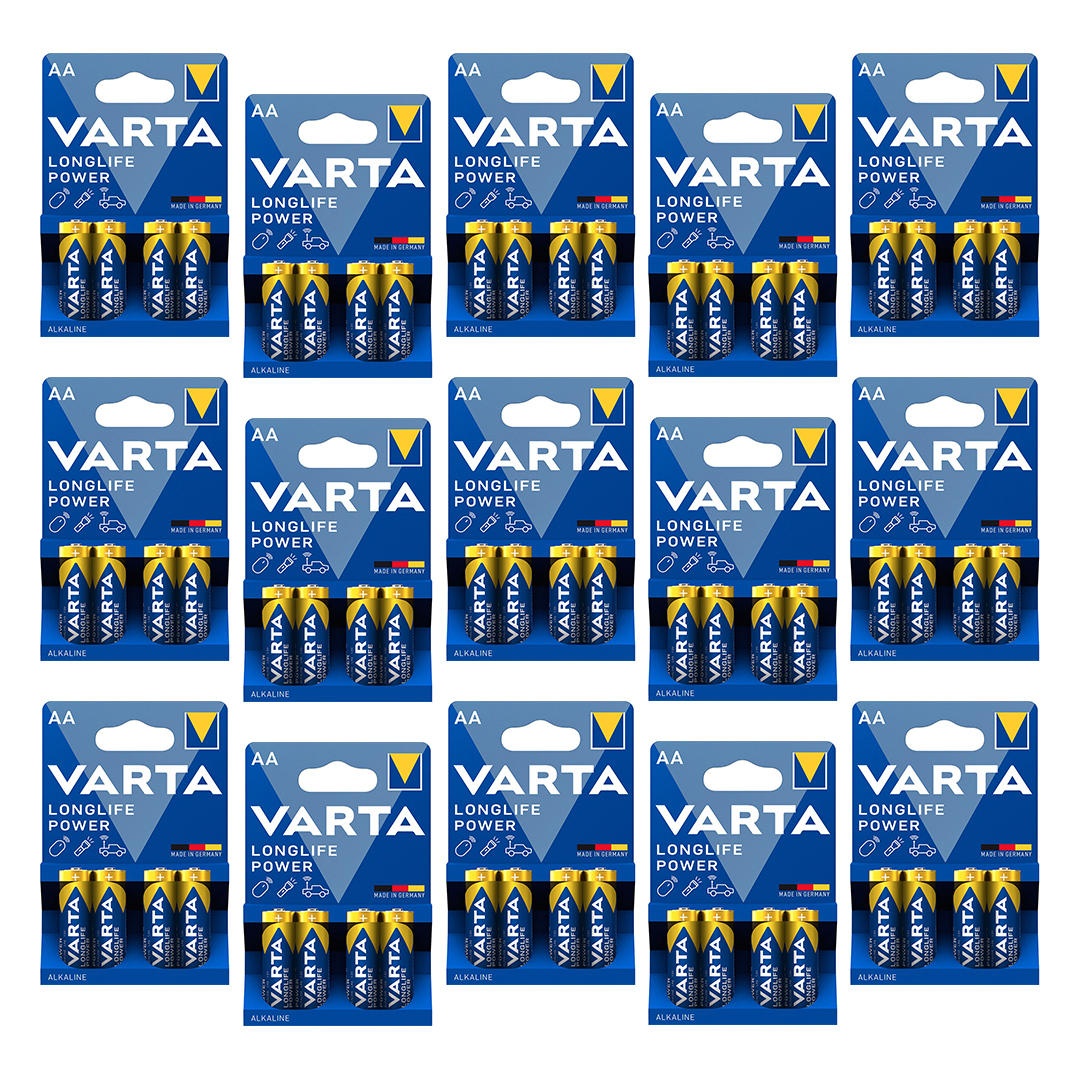 باتری قلمی وارتا مدل long life power بسته 60 عددی