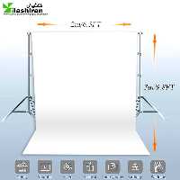 پرده (فون) شطرنجی 3 × 2 متر سفید