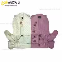 سرویس حوله عروس و داماد 12تکه گلدوزی برجسته ALTIN DENIZ