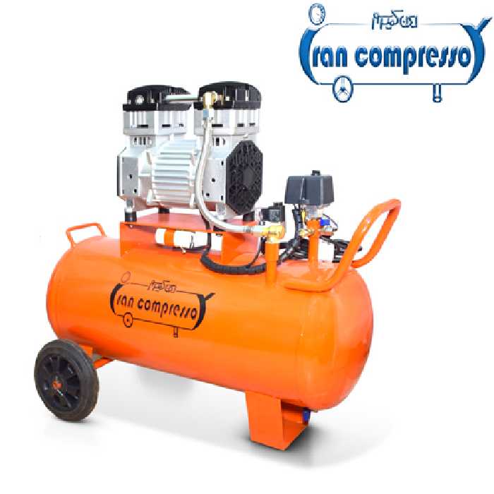 پمپ باد 60 لیتری سایلنت (دارای موتور 1600 وات سفارشی)