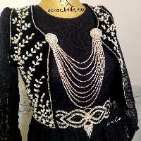 ست کمربند و رودوشی تمام نگین