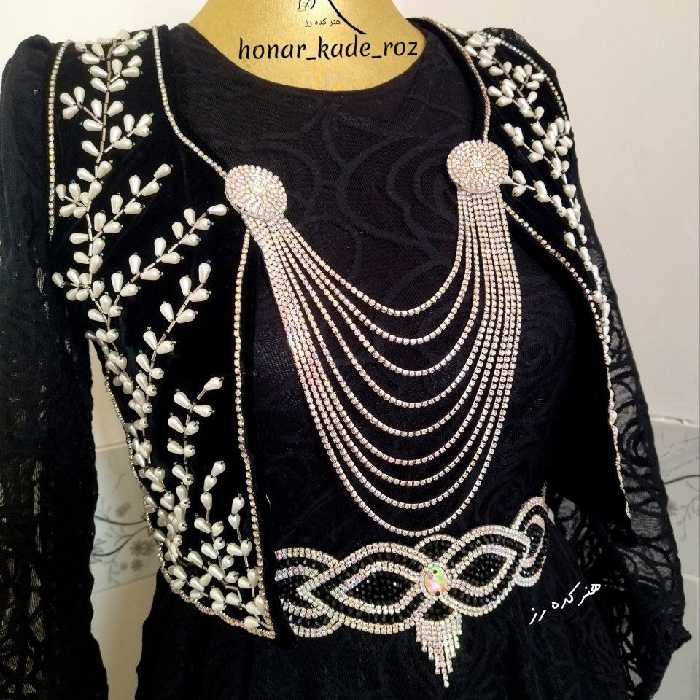 ست کمربند و رودوشی تمام نگین