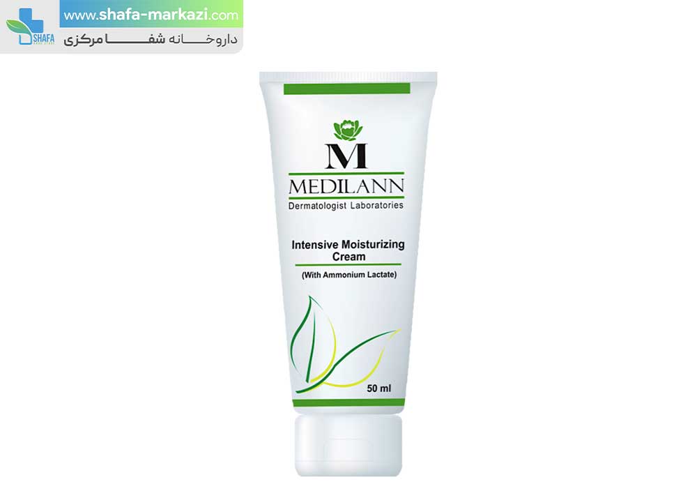 کرم مرطوب کننده قوی آمونیوم لاکتات 12% | Medilann Intensive Moisturizing Ammonium lactate 12% Cream Dry And Very Dry Skins 50 ml
