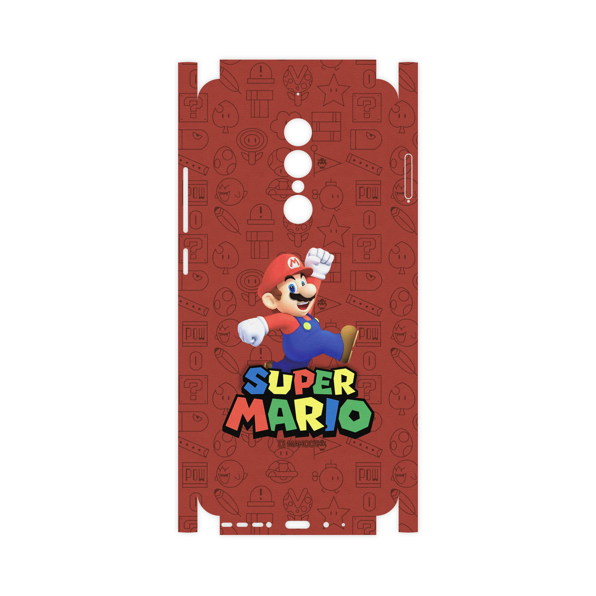 برچسب پوششی ماهوت مدل Super-Mario-Game-FullSkin مناسب برای گوشی موبایل جی ال ایکس Shahin