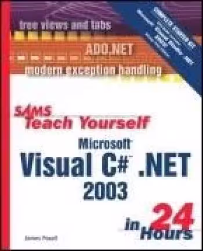 خرید و دانلود نسخه کامل کتاب Sams teach yourself Microsoft Visual C# .NET 2003 in 24 hours
