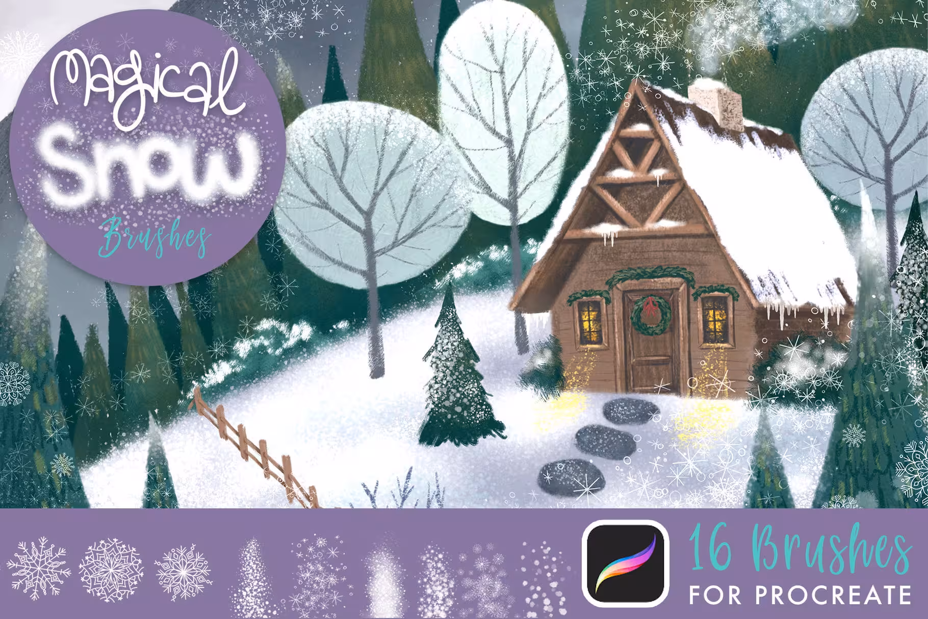 دانلود براش برف پروکریت Magical Snow
