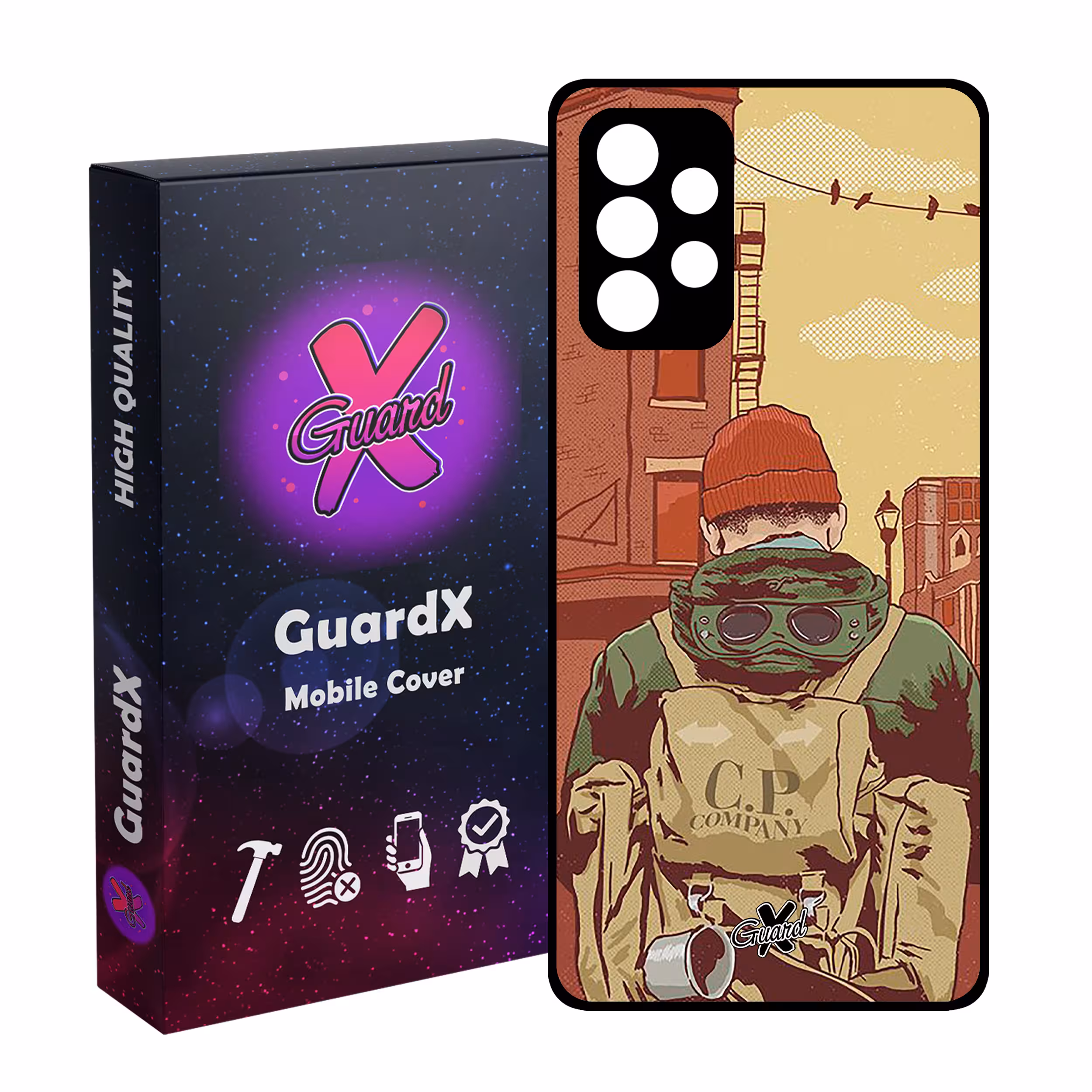 کاور گارد ایکس طرح Man مدل Glass10348 مناسب برای گوشی موبایل سامسونگ Galaxy A32 4G