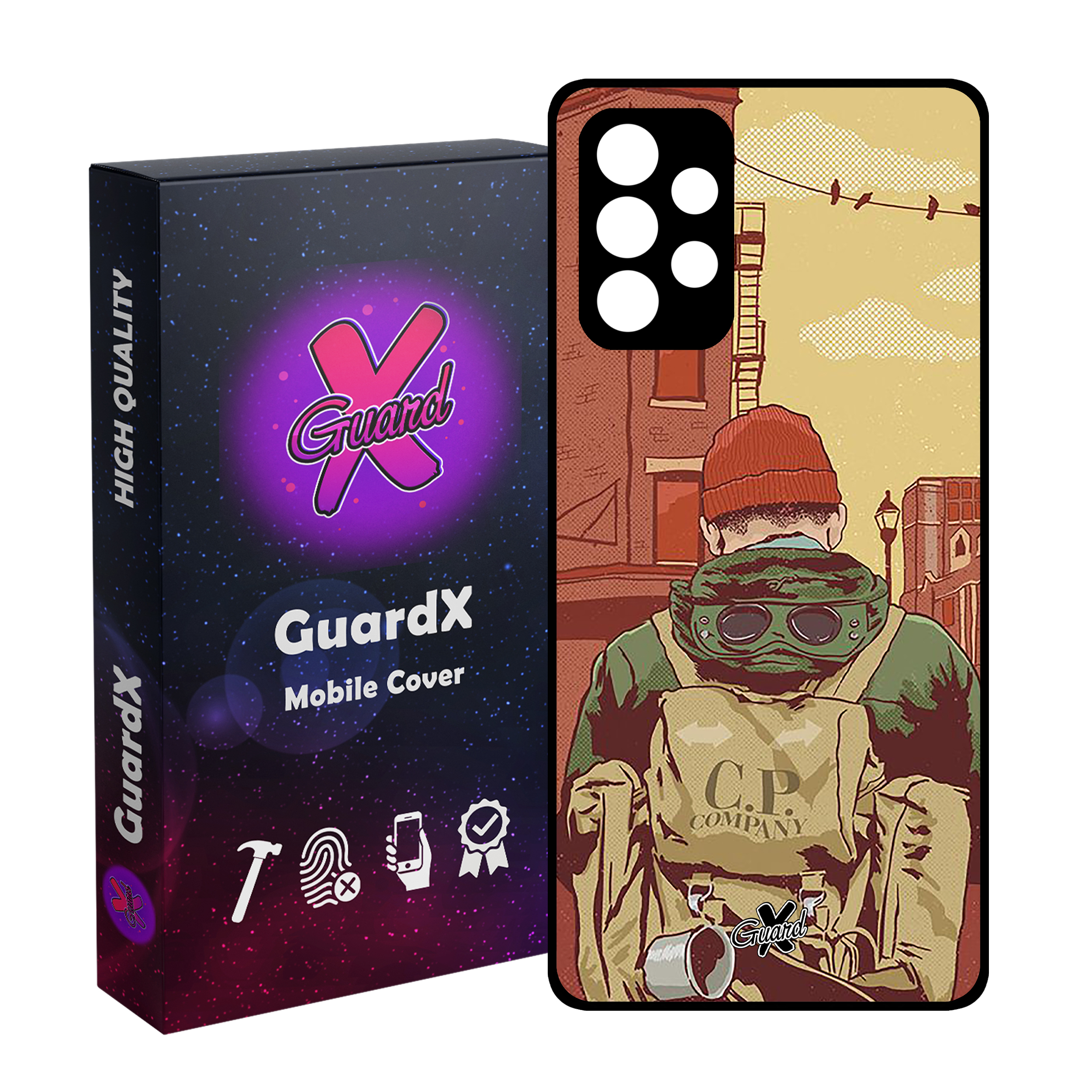 کاور گارد ایکس طرح Man مدل Glass10348 مناسب برای گوشی موبایل سامسونگ Galaxy A32 4G