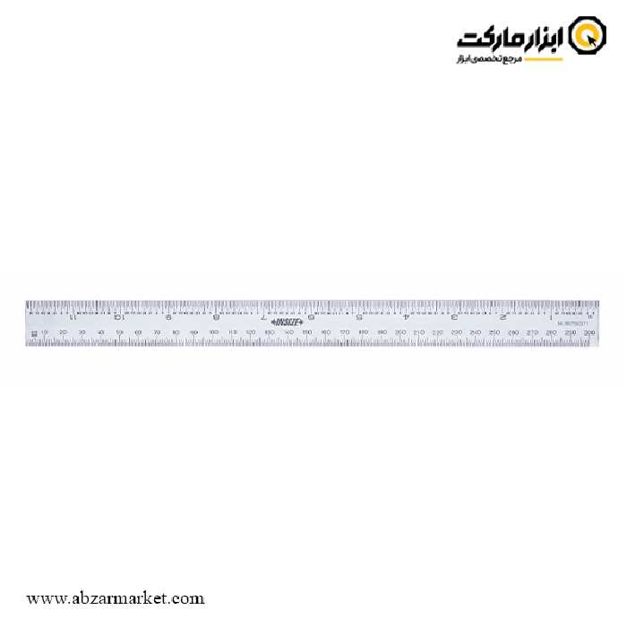 خط کش فلزی اینسایز 30 سانتی متر مدل 7113-300A